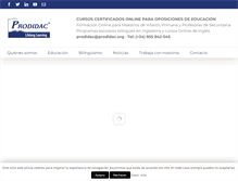 Tablet Screenshot of prodidac.org